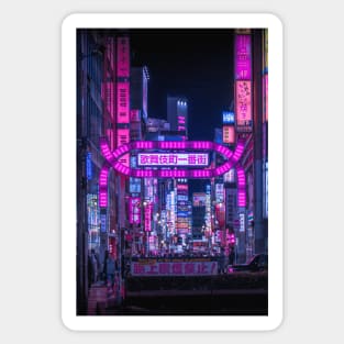 Kabukicho Gate - Vertical Sticker